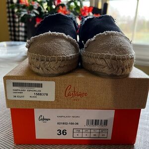 Women's Shoes - Castaner Espadrilles Black Size 36 - US Size 6 New In Box